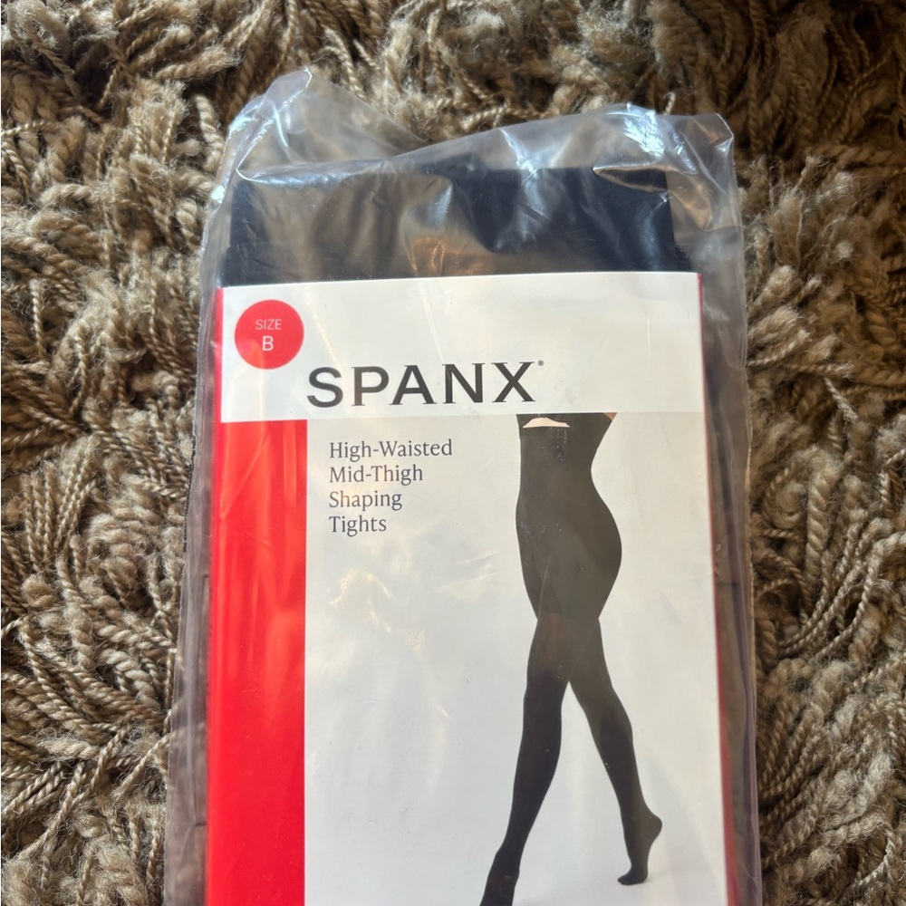 SPANX Black High-Waisted Shaping Tights